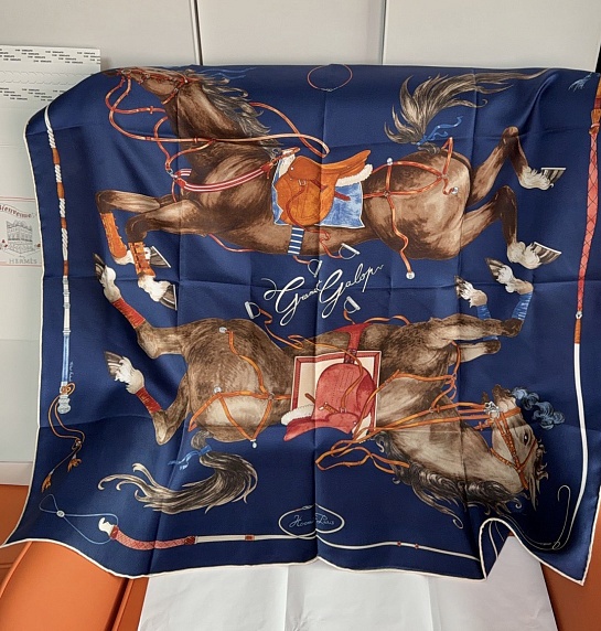 Платок Hermes Grand Galop premium 88x88 см