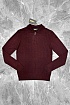 Поло с длинным рукавом Zilli zip-up - Burgundy