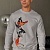 Мужской свитшот Iceberg "Daffy Duck" - Grey