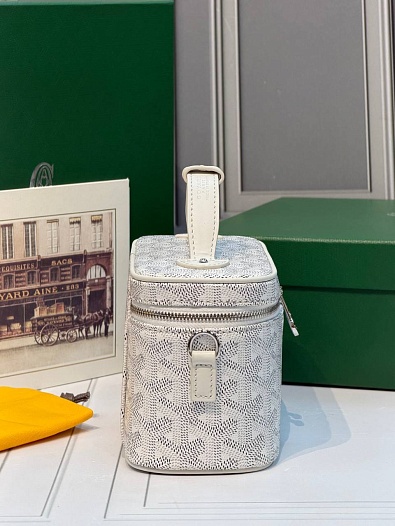 Кожаная сумка Goyard Muse Mini Vanity ​premium 16,5x10,5x8 см   