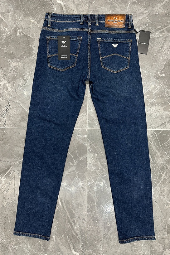 Джинсы тёмно-синего цвета Emporio Armani regular fit