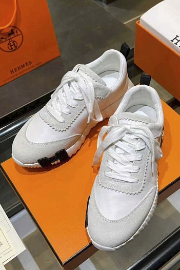 Женские комбинированные кроссовки Hermes Bouncing premium   