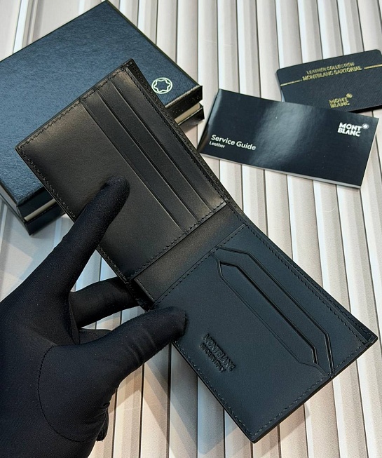 Кожаный кошелёк Montblanc Meistertuck Sartorial premium 11.5x9 см