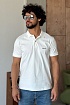 Мужское белое поло Kiton embroidered logo