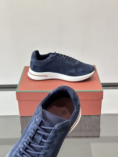 Мужские кроссовки Loro Piana Week End Walk - Navy   