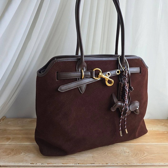 Замшевая сумка MIU MIU 43x29 см