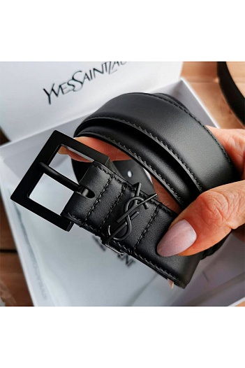 Кожаный ремень YSL Cassandre (ширина 3 см, длина 80 / 85 см)   