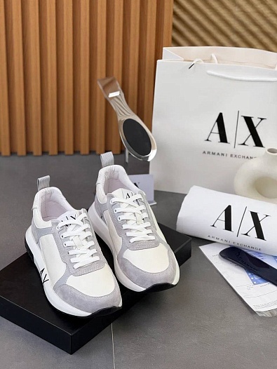 Мужские комбинированные кроссовки Armani Exchange   