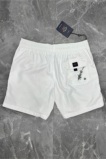 Мужские шорты Paul & Shark белого цвета   