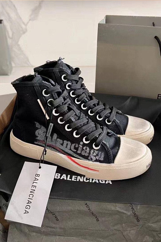 Женские кеды Balenciaga чёрного цвета