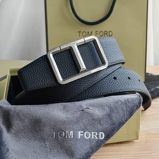Двусторонний кожаный ремень Tom Ford  (длина 100 / 105 cм)