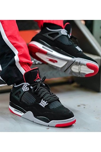 Кроссовки Nike Air Jordan 4 Retro "Bred"   