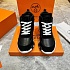 Кроссовки с мехом Hermes Bouncing high-top - Black / White