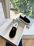 Женские меховые лоферы Prada Suede Premium - Black