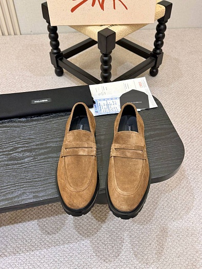 Мужские замшевые лоферы Dolce & Gabbana   