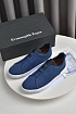 Синие кроссовки Ermenegildo Zegna Triple Stitch Canvas