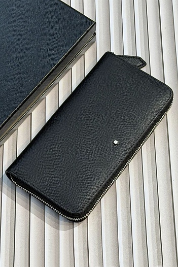 Кожаное портмоне Montblanc Sartorial premium 19.5x10x3 см   