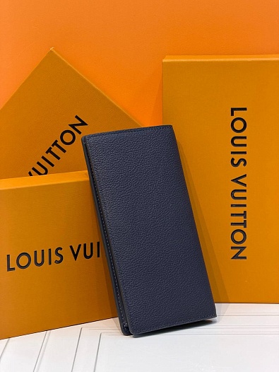 Кожаный бумажник Louis Vuitton Brazza premium 10x19x2 см   