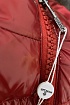 Женская брендовая парка Moncler красного цвета