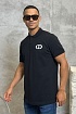 Классическое чёрное поло Dior CD Icon