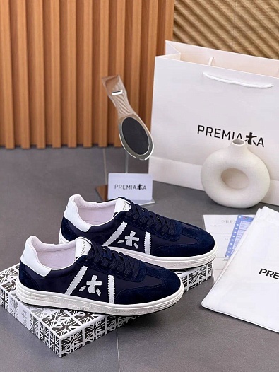 Комбинированные кроссовки Premiata Bonnie - Navy   