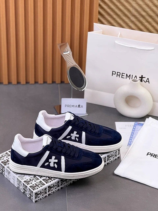 Комбинированные кроссовки Premiata Bonnie - Navy