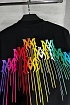 Футболка чёрного цвета Amiri Paint Drip logo-print