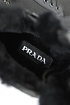 Комбинированные кроссовки с мехом Prada
