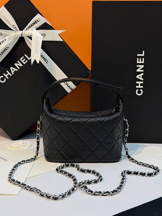 Кожаная сумка Chanel premium 18x12x6 см