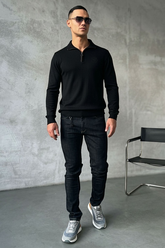 Мужская кофта Billionaire zip-up - Black