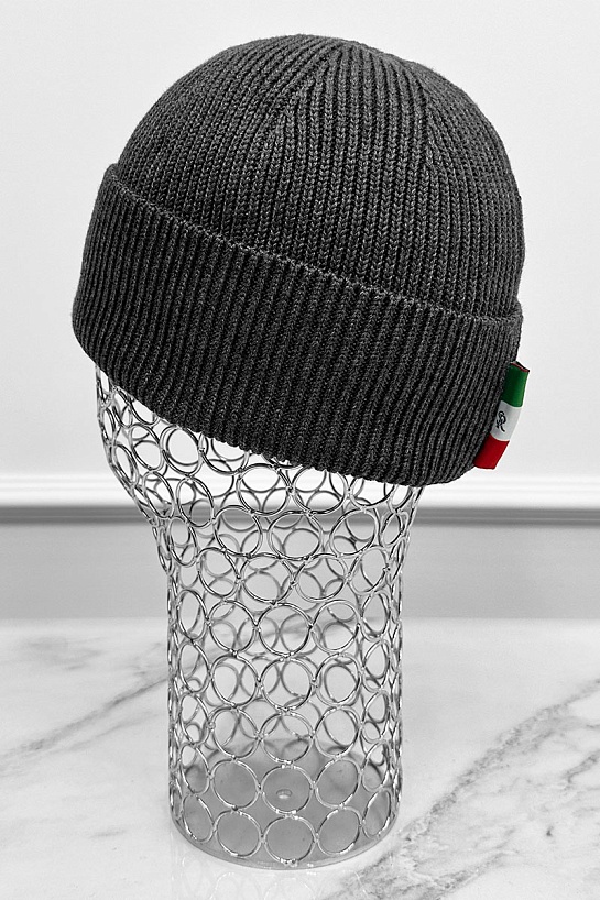 Шапка Stefano Ricci logo-embroidered - Dark Grey