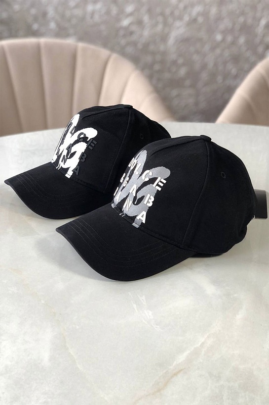 Мужская чёрная бейсболка Dolce&Gabbana