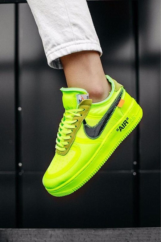 Кроссовки Off-White x Nike Air Force 1 Low "Volt"