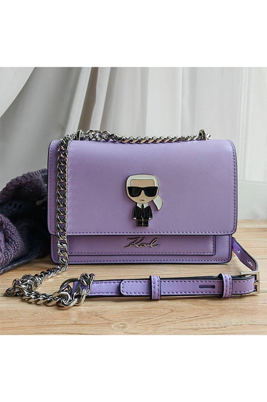 Кожаная сумка Karl Lagerfeld K/Ikonik Metal Lock 22x16 см (3 расцветки)