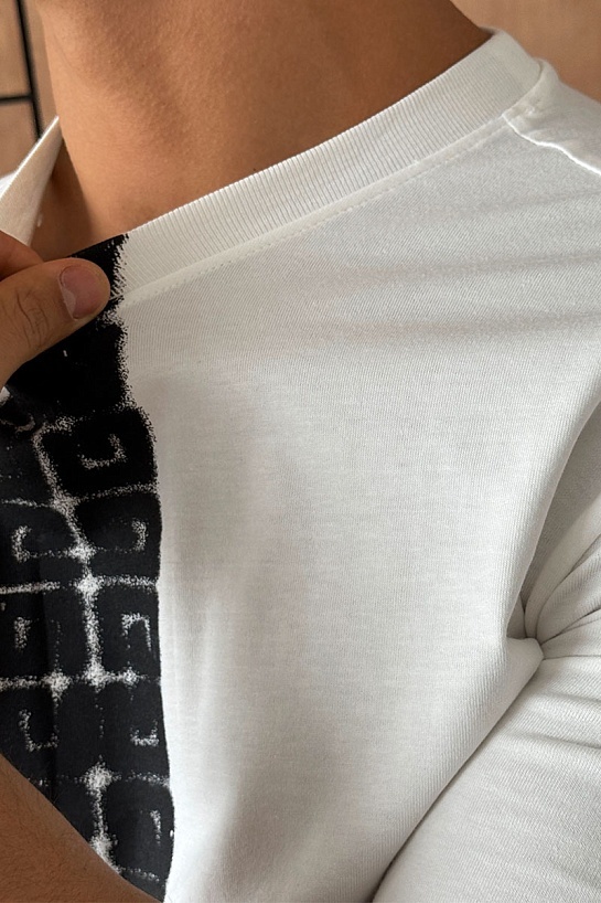 Мужская футболка Givenchy 4G-trim - White