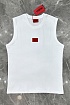 Белая майка Hugo Boss Dankto classic badge