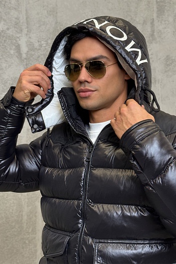 Мужская черная куртка Moncler Gombei   