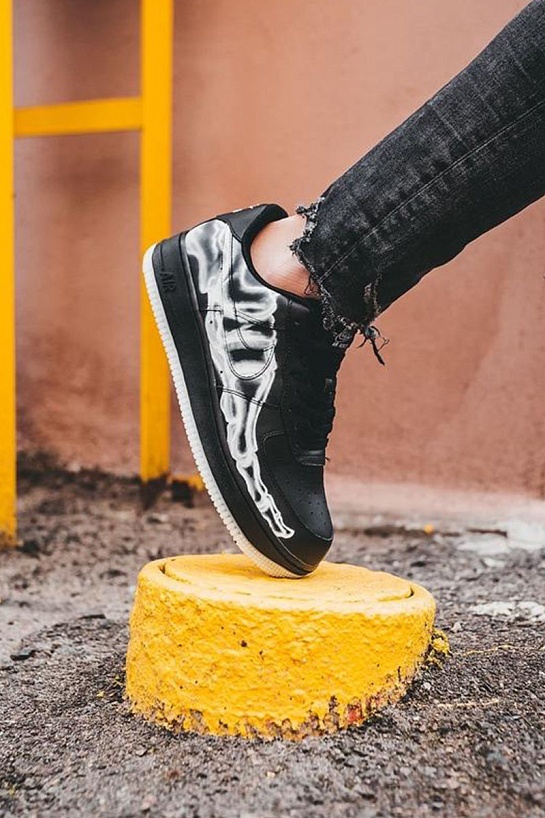 Кроссовки Nike Air Force 1 Low "Skeleton" - Black