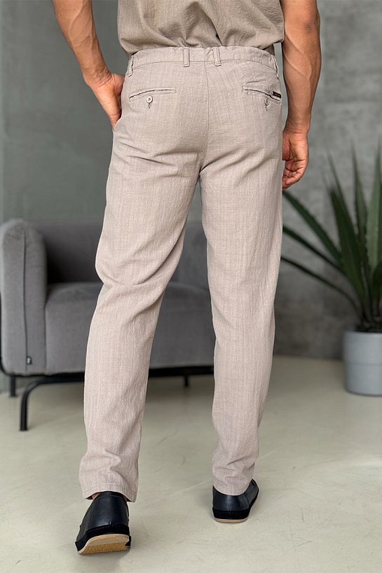 Мужские брюки Loro Piana бежевого цвета