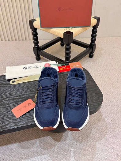 Кроссовки с мехом Loro Piana Week End Walk Evo premium   