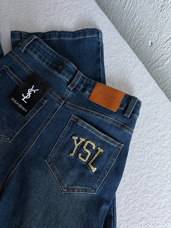 Женские синие джинсы Yves Saint Laurent premium