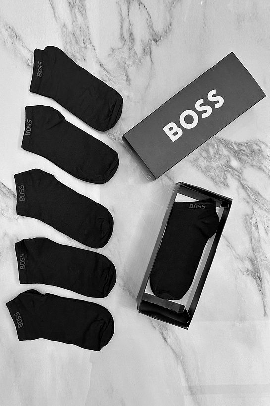 Комплект чёрных носков Hugo Boss