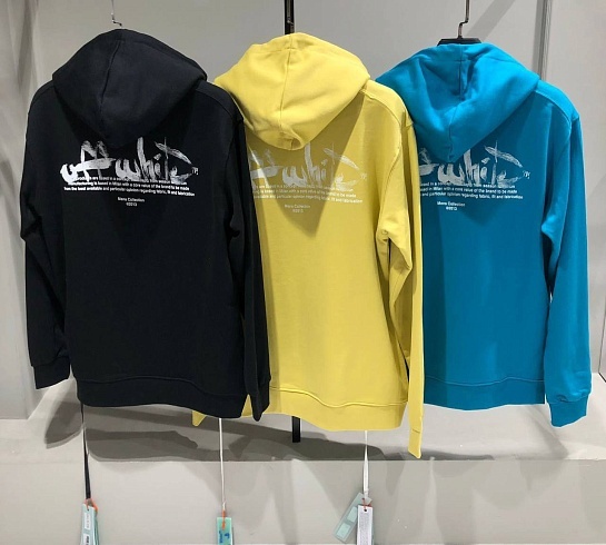 Чёрное худи Off-White Arrows-print