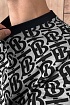 Мужская оверсайз футболка Burberry monogram-pattern - Grey
