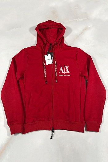Мужской красно-чёрный костюм Armani Exchange   