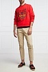 Красный мужской свитшот Kenzo Tiger Head embroidered