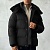 Чёрный пуховик Burberry London England logo-patch