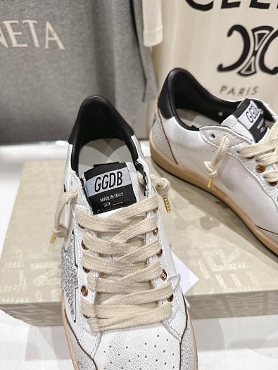 Женские кожаные кроссовки Golden Goose Super Star premium   