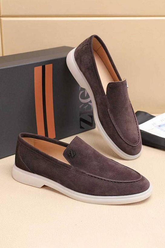 Мужские замшевые лоферы Ermenegildo Zegna