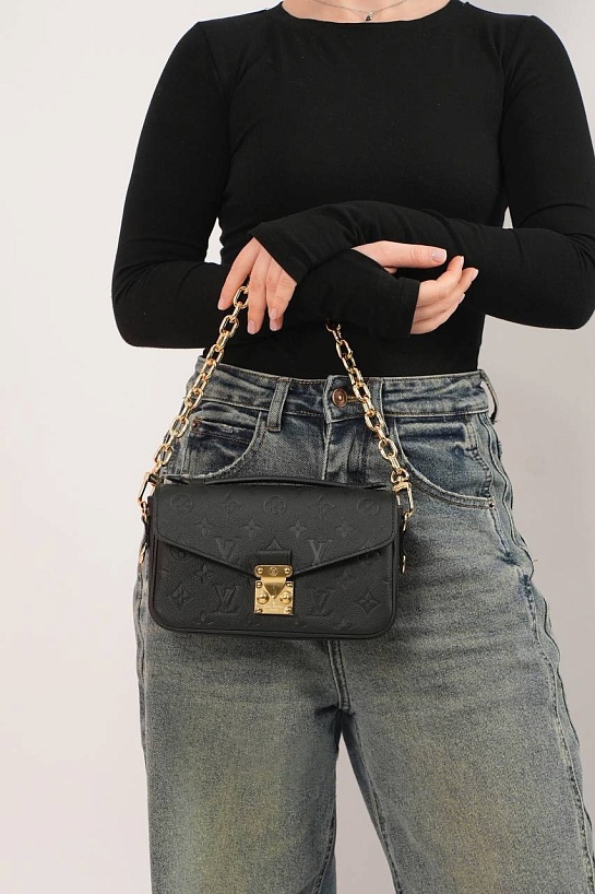 Кожаная сумка Louis Vuitton Pochette Metis East Wes Premium 25x17x5 см